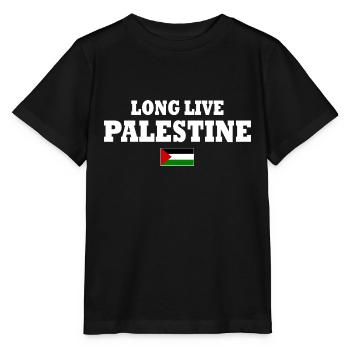 Long live palestine - T-shirt bio MINI CREATOR Stanley/Stella Enfant - noir - Devant - Mikhail (115cm)