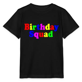 Birthday squad - T-shirt bio MINI CREATOR Stanley/Stella Enfant - noir - Devant - Mikhail (115cm)
