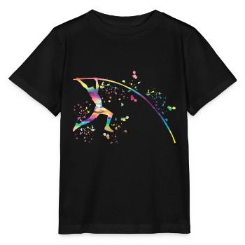 Saut à la perche Saut à la perche pour enfants - T-shirt bio MINI CREATOR Stanley/Stella Enfant - noir - Devant - Mikhail (115cm)