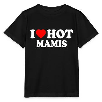I love hot mamis - T-shirt bio MINI CREATOR Stanley/Stella Enfant - noir - Devant - Mikhail (115cm)