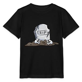 pierre tombale - T-shirt bio MINI CREATOR Stanley/Stella Enfant - noir - Devant - Mikhail (115cm)