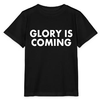 Glory is coming - Stanley/Stella MINI CREATOR Kids’ T-Shirt - black - Front - Mikhail (115cm)