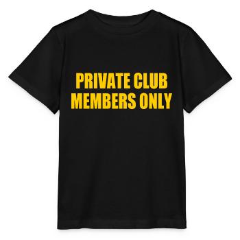 private club members only - Stanley/Stella Kinder T-Shirt MINI CREATOR  - Schwarz - Vorne - Mikhail (115cm)