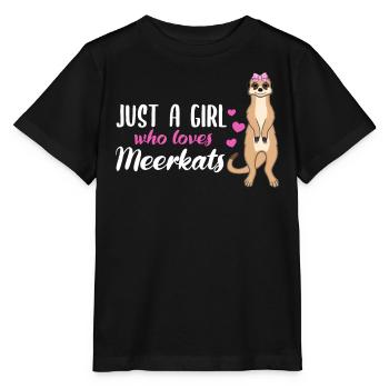 Meerkat Saying Gift Ladies Girl - Stanley/Stella MINI CREATOR Kids’ T-Shirt - black - Front - Mikhail (115cm)