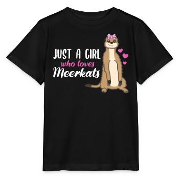 Meerkat Saying Gift Ladies Girl - Stanley/Stella MINI CREATOR Kids’ T-Shirt - black - Front - Mikhail (115cm)