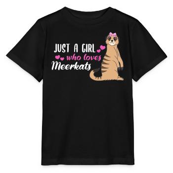 Meerkat Saying Gift Ladies Girl - Stanley/Stella MINI CREATOR Kids’ T-Shirt - black - Front - Mikhail (115cm)