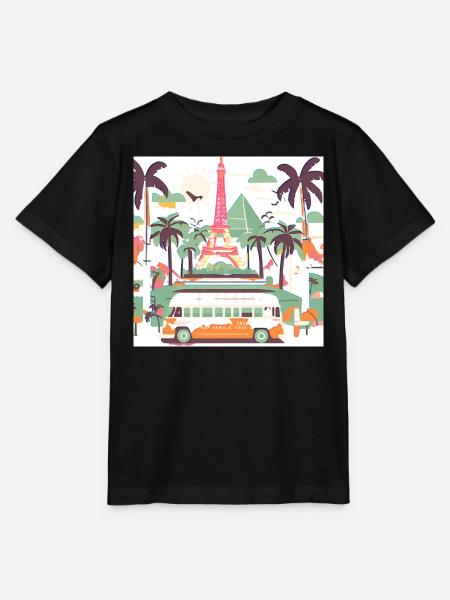 Reisen - Vintage Grün - Stanley/Stella Kinder T-Shirt MINI CREATOR - Schwarz