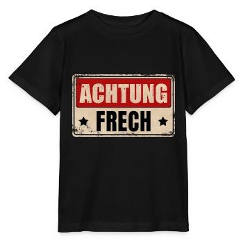 ACHTUNG FRECH - Stanley/Stella Kinder T-Shirt MINI CREATOR  - Schwarz - Vorne - Mikhail (115cm)