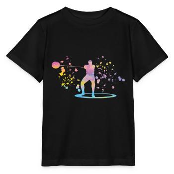 Lanceur de marteau Lancer de marteau Colorsplash - T-shirt bio MINI CREATOR Stanley/Stella Enfant - noir - Devant - Mikhail (115cm)