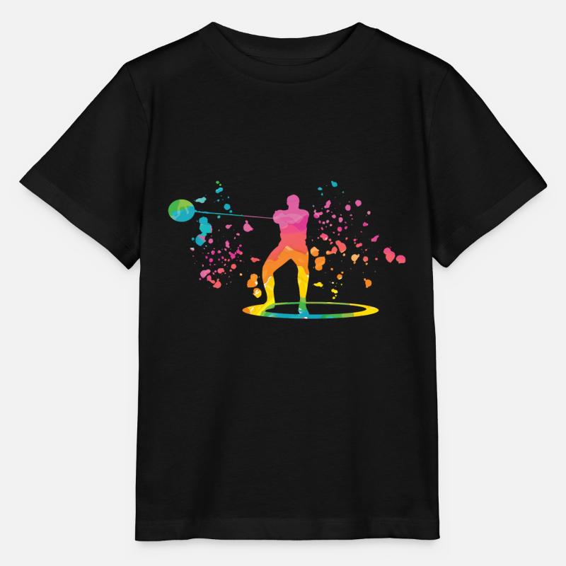 Hammerwerfer Colorsplash Hammerwerfen - Stanley/Stella Kinder T-Shirt MINI CREATOR - Schwarz