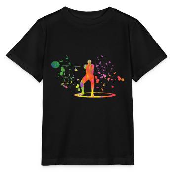 Lanceur de marteau Colorsplash Lancer de marteau - T-shirt bio MINI CREATOR Stanley/Stella Enfant - noir - Devant - Mikhail (115cm)