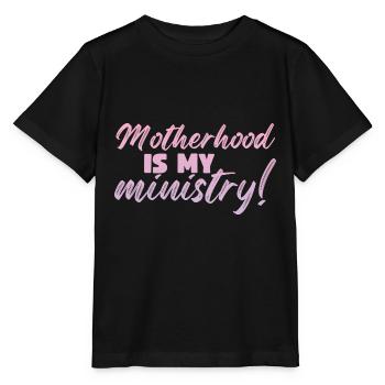 La maternité est mon ministère - T-shirt bio MINI CREATOR Stanley/Stella Enfant - noir - Devant - Mikhail (115cm)