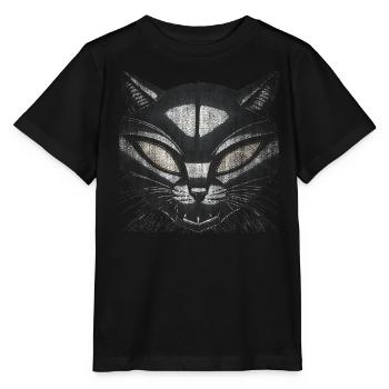 EvilCat Robot - T-shirt bio MINI CREATOR Stanley/Stella Enfant - noir - Devant - Mikhail (115cm)