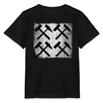 Maillet et cadeau d’exploitation minière de fer - T-shirt bio MINI CREATOR Stanley/Stella Enfant - noir - Devant - Mikhail (115cm)