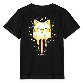 Ice Cat at Style - Stanley/Stella MINI CREATOR Kids’ T-Shirt - black - Front - Mikhail (115cm)