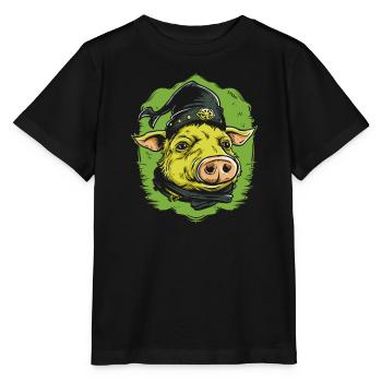 Robin Pig et la Confrérie - T-shirt bio MINI CREATOR Stanley/Stella Enfant - noir - Devant - Mikhail (115cm)
