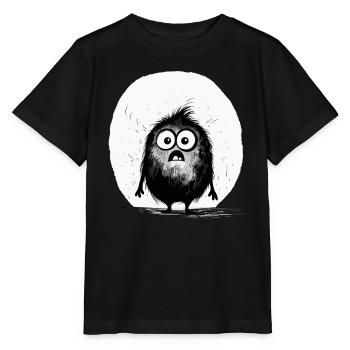 Confus Petit Monstre Mignon Effrayant - T-shirt bio MINI CREATOR Stanley/Stella Enfant - noir - Devant - Mikhail (115cm)