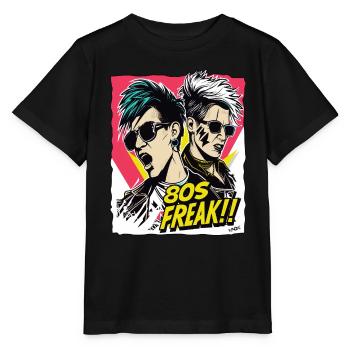 Culture de la musique pop et freak des années 80 - T-shirt bio MINI CREATOR Stanley/Stella Enfant - noir - Devant - Mikhail (115cm)