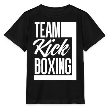 Team Kickboxing Kickboxen - Stanley/Stella Kinder T-Shirt MINI CREATOR  - Schwarz - Vorne - Mikhail (115cm)
