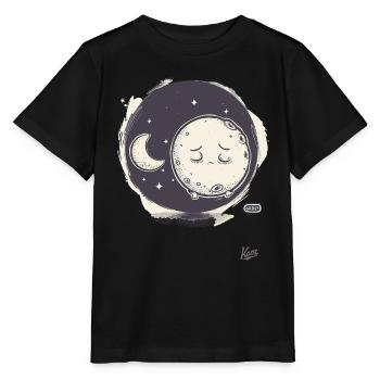 Little sweet moon sleeps - Stanley/Stella MINI CREATOR Kids’ T-Shirt - black - Front - Mikhail (115cm)