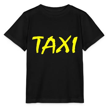Taxi - Stanley/Stella Kinder T-Shirt MINI CREATOR  - Schwarz - Vorne - Mikhail (115cm)
