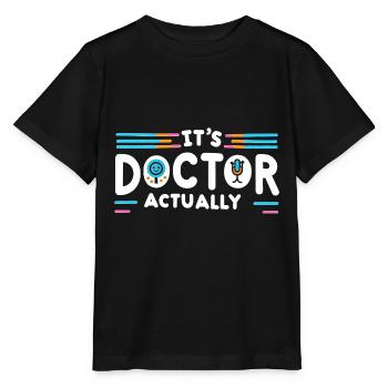 It's Doctor Actually 12 - Stanley/Stella Kinder T-Shirt MINI CREATOR  - Schwarz - Vorne - Mikhail (115cm)