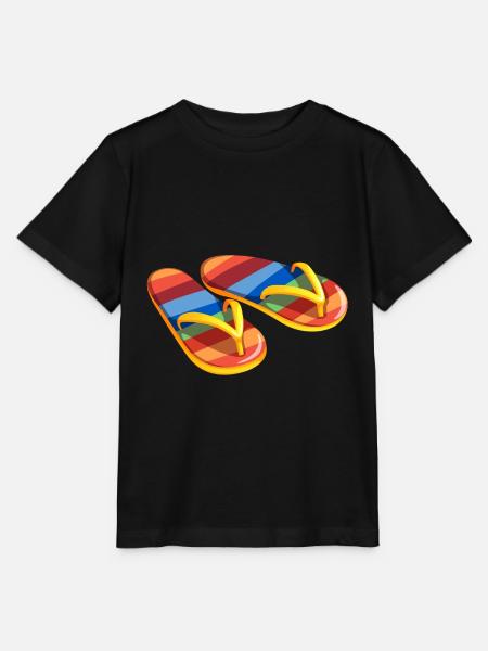 Flip Flops - bio - Stanley/Stella Kinder T-Shirt MINI CREATOR  - Schwarz