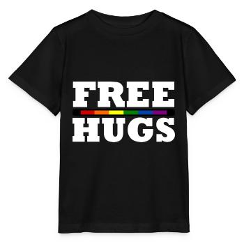 Free Hugs - T-shirt bio MINI CREATOR Stanley/Stella Enfant - noir - Devant - Mikhail (115cm)
