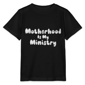 La maternité est mon ministère - T-shirt bio MINI CREATOR Stanley/Stella Enfant - noir - Devant - Mikhail (115cm)