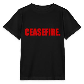 Ceasefire - Stanley/Stella Kinder T-Shirt MINI CREATOR  - Schwarz - Vorne - Mikhail (115cm)
