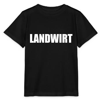 Landwirt - Stanley/Stella Kinder T-Shirt MINI CREATOR  - Schwarz - Vorne - Mikhail (115cm)