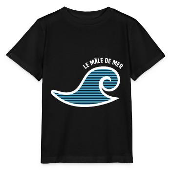 Le mâle de mer - Mer - T-shirt bio MINI CREATOR Stanley/Stella Enfant - noir - Devant - Mikhail (115cm)