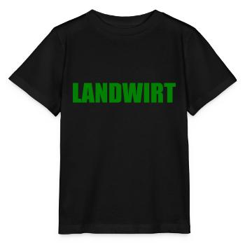 Landwirt - Stanley/Stella Kinder T-Shirt MINI CREATOR  - Schwarz - Vorne - Mikhail (115cm)