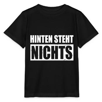 Hinten Steht Nichts Hinten Steht Auch Wat Nichts - Stanley/Stella Kinder T-Shirt MINI CREATOR  - Schwarz - Vorne - Mikhail (115cm)