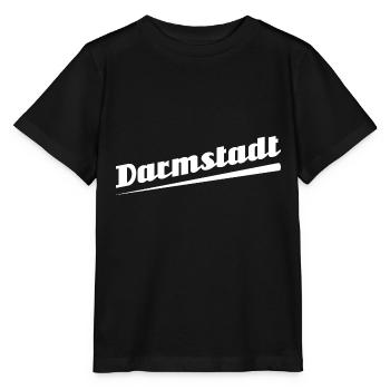 Darmstadt - Textdesign mit Stadtnamen - Stanley/Stella Kinder T-Shirt MINI CREATOR  - Schwarz - Vorne - Mikhail (115cm)