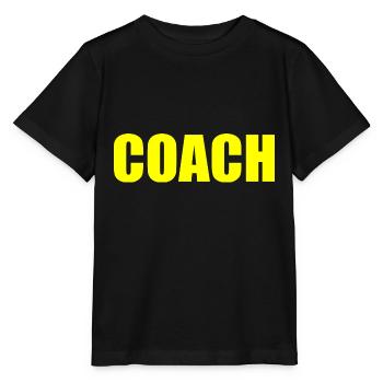 Coach - T-shirt bio MINI CREATOR Stanley/Stella Enfant - noir - Devant - Mikhail (115cm)