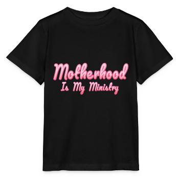 La maternité est mon ministère - T-shirt bio MINI CREATOR Stanley/Stella Enfant - noir - Devant - Mikhail (115cm)