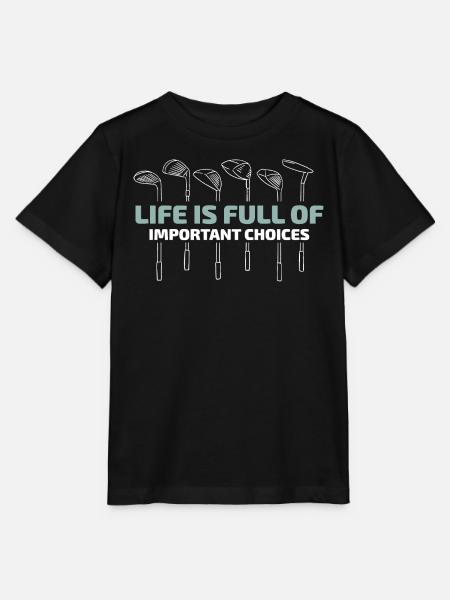 Wähle deinen Golfschläger - Stanley/Stella Kinder T-Shirt MINI CREATOR - Schwarz