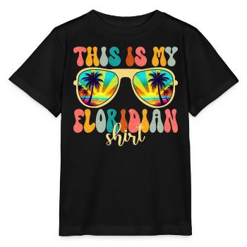 Liebt Florida Sommerferien - Stanley/Stella Kinder T-Shirt MINI CREATOR  - Schwarz - Vorne - Mikhail (115cm)