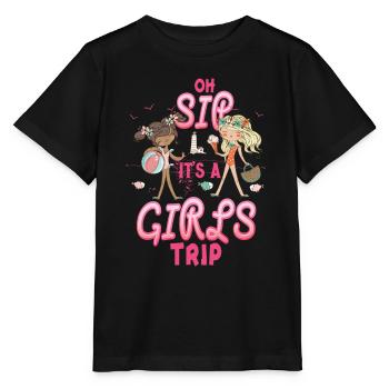 Week-end entre filles Oh Sip It’s A Girls Trip - T-shirt bio MINI CREATOR Stanley/Stella Enfant - noir - Devant - Mikhail (115cm)