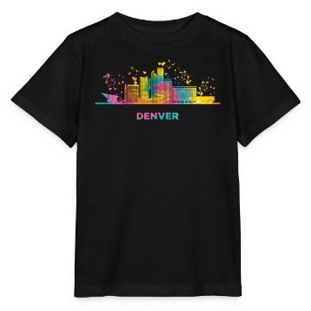 Denverites Skyline Denver - T-shirt bio MINI CREATOR Stanley/Stella Enfant - noir - Devant - Mikhail (115cm)