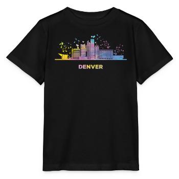 Denverites Skyline Denver - T-shirt bio MINI CREATOR Stanley/Stella Enfant - noir - Devant - Mikhail (115cm)