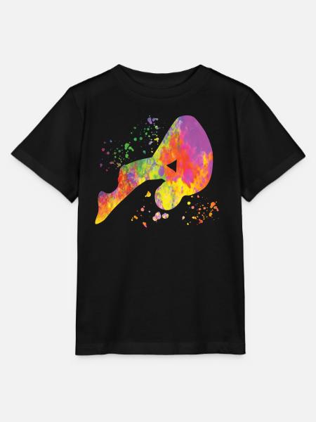 Turmspringen Synchronspringen Kunstspringen - Stanley/Stella Kinder T-Shirt MINI CREATOR - Schwarz