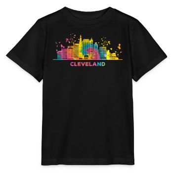 Clevelander Skyline Cleveland - T-shirt bio MINI CREATOR Stanley/Stella Enfant - noir - Devant - Mikhail (115cm)