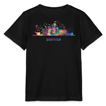 Denverites Skyline Denver - T-shirt bio MINI CREATOR Stanley/Stella Enfant - noir - Devant - Mikhail (115cm)
