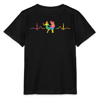 Tanzen Heartbeat Swing 60s Boogie Woogie - Stanley/Stella Kinder T-Shirt MINI CREATOR  - Schwarz - Vorne - Mikhail (115cm)
