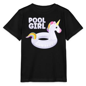 Piscine Fille Licorne Floatie Piscine - T-shirt bio MINI CREATOR Stanley/Stella Enfant - noir - Devant - Mikhail (115cm)