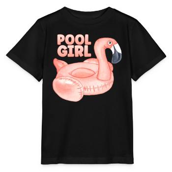 Piscine Fille Flamingo Floatie Piscine - T-shirt bio MINI CREATOR Stanley/Stella Enfant - noir - Devant - Mikhail (115cm)