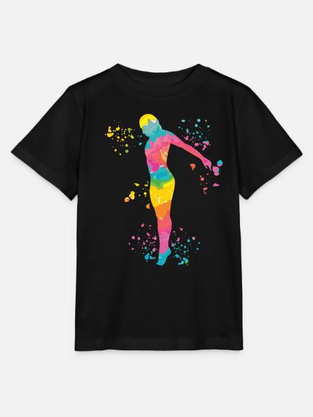 Synchronisierter Wassertaucher High Diver - Stanley/Stella Kinder T-Shirt MINI CREATOR - Schwarz