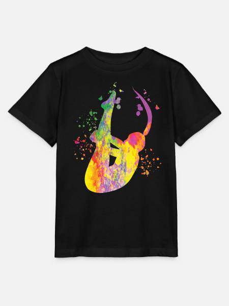 Synchronisierter Wassertaucher High Diver - Stanley/Stella Kinder T-Shirt MINI CREATOR - Schwarz